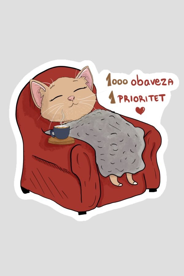 Stiker - 1000 obaveza 1 prioritet