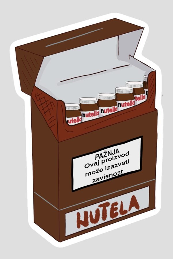 Stiker - paklica sa nutelom