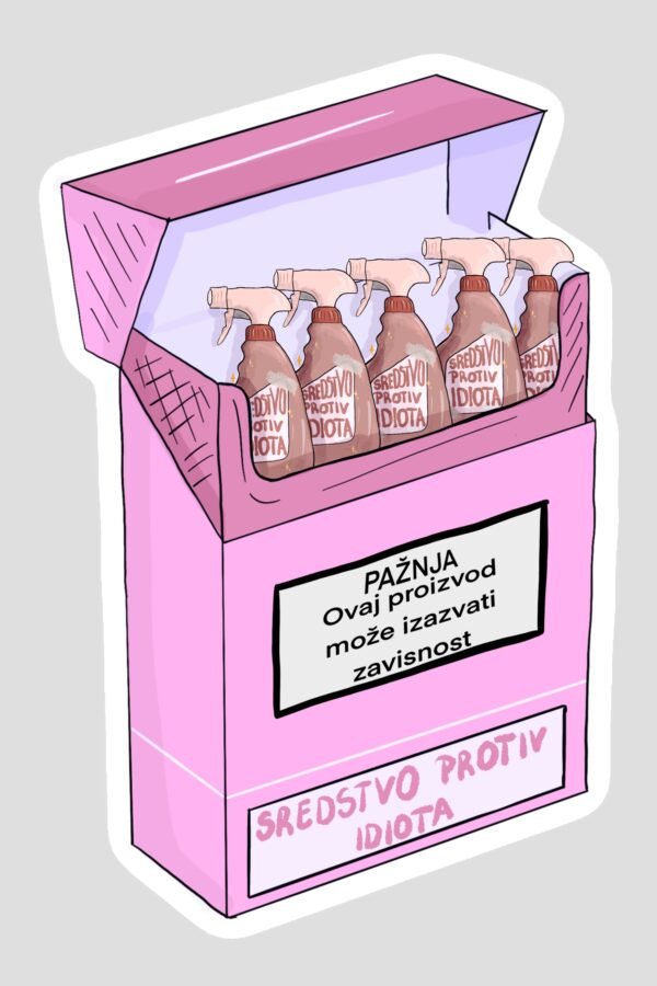Stiker - paklica sa sredstvima