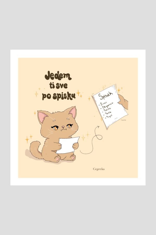 Print - jedem ti sve po spisku