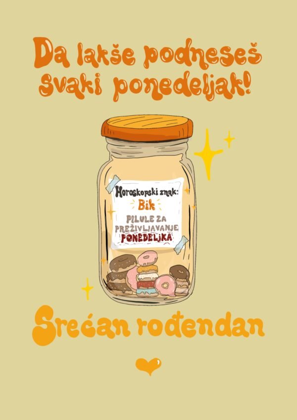 Čestitka na preklop - bik