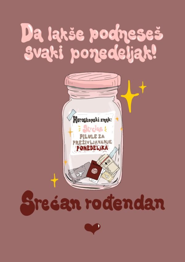 Čestitka na preklop - strelac
