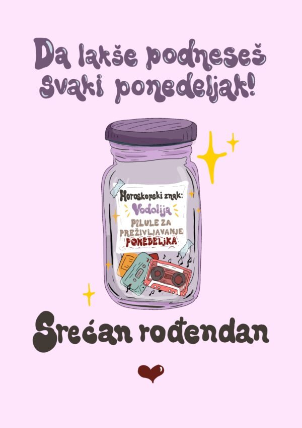 Čestitka na preklop - vodolija